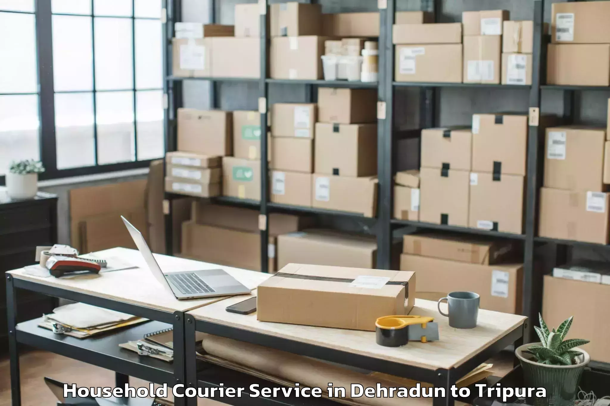 Affordable Dehradun to Icfai University Tripura Agart Household Courier